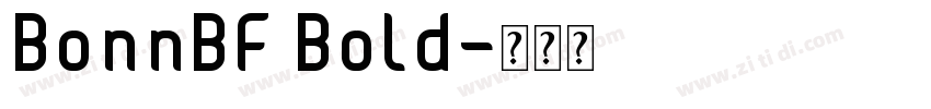 BonnBF Bold字体转换